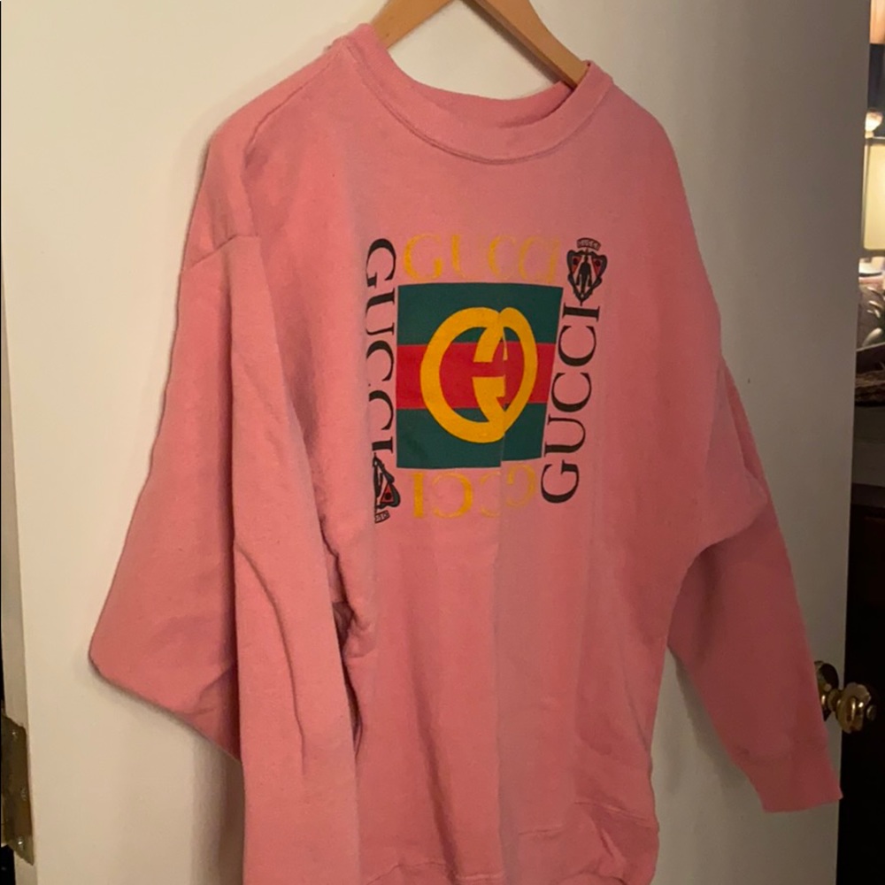 Bootleg Gucci Pink Sweatshirt